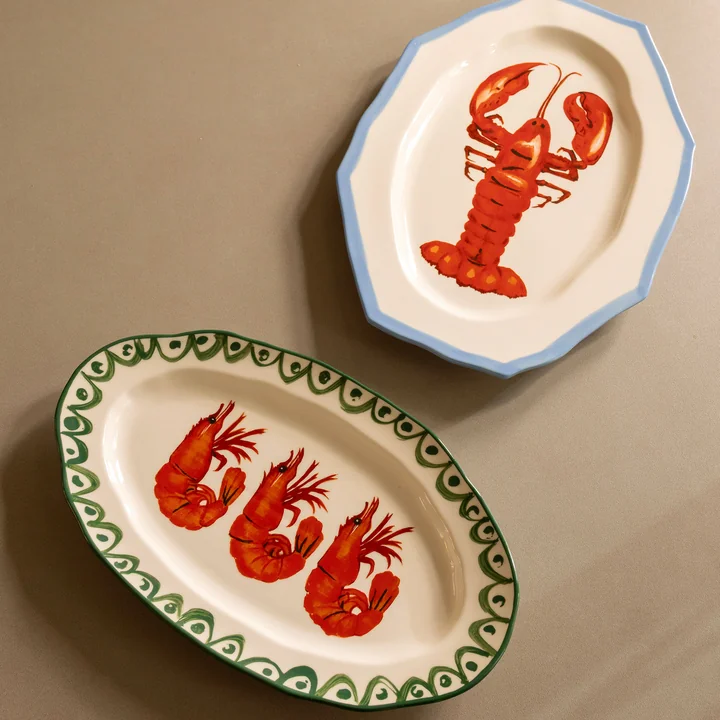 en klevering - Sirène serveerplateau