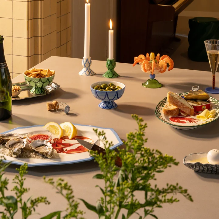 en klevering - Sirène serveerplateau