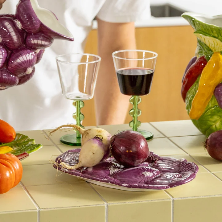 & klevering - Petal drinkglas 200 ml, groen (set van 2)