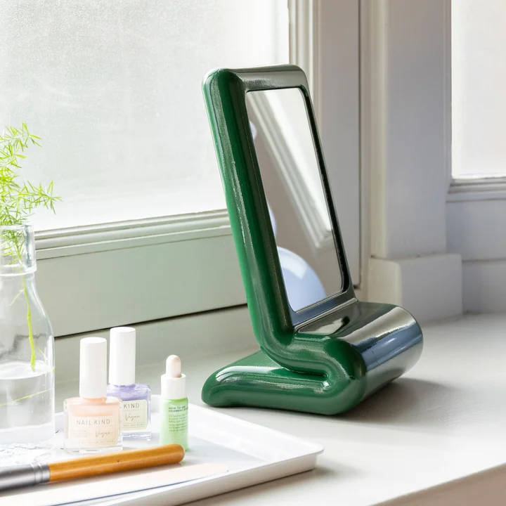 & klevering - Vanity Cosmeticaspiegel, groen