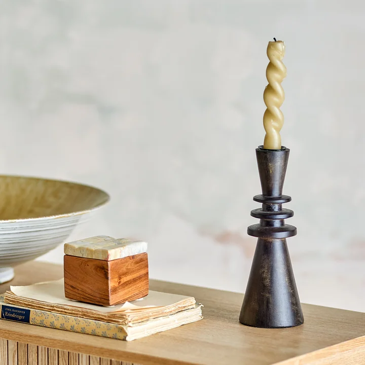 Bloomingville - Armel Kaarshouder, H 20 cm, zwart
