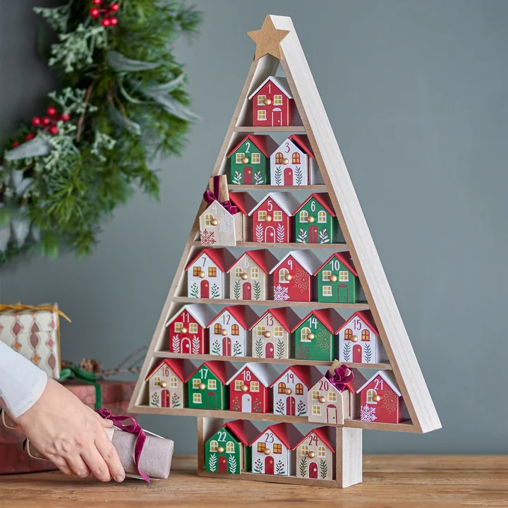 Bloomingville - Calvin adventskalender, rood