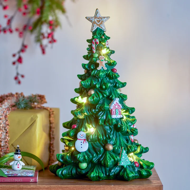 Bloomingville - Eddy decoratieve kerstboom met licht, groen