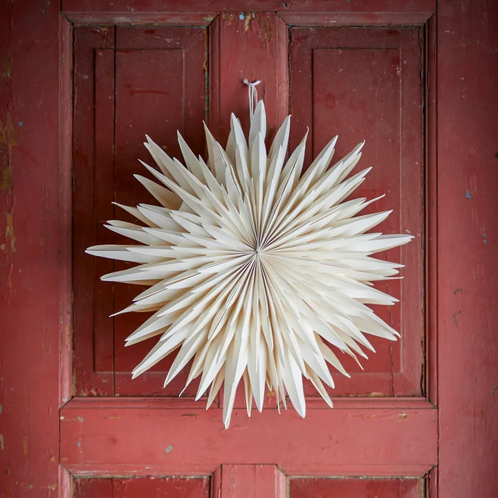 Bloomingville - Elia's ster met licht, wit