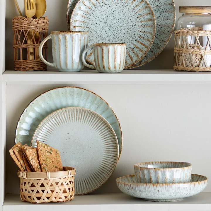 Bloomingville - Fleur 12-delig servies, naturel