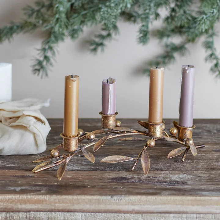 Bloomingville - Mirabel Kandelaar, 31 x 7,5 x 16,5 cm, goud