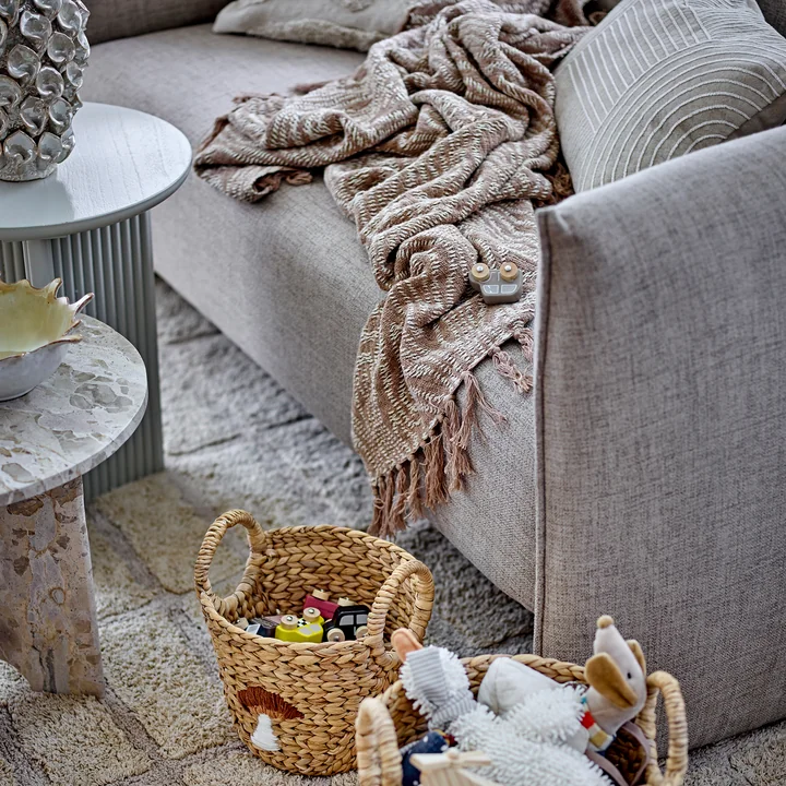 Bloomingville - Okapi Deken, 130 x 160 cm, bruin