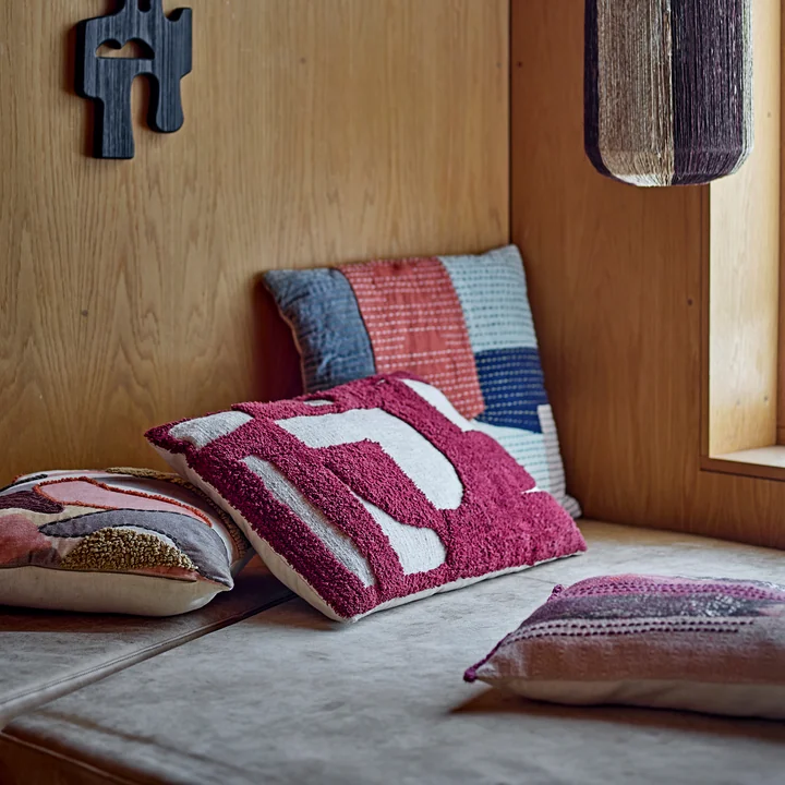 Bloomingville - Olica Kussen 60 x 40 cm, rood