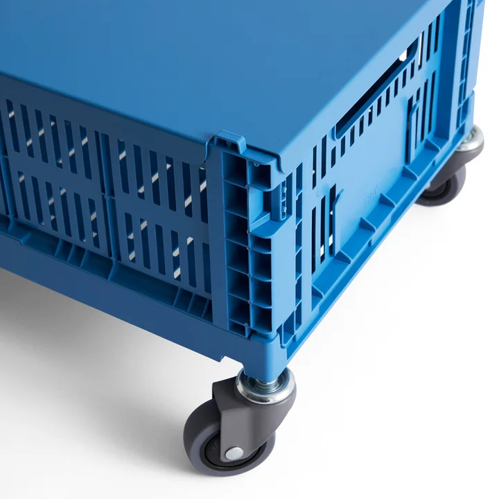 HAY - Colour Crate Deksel metaal elektrisch blauw