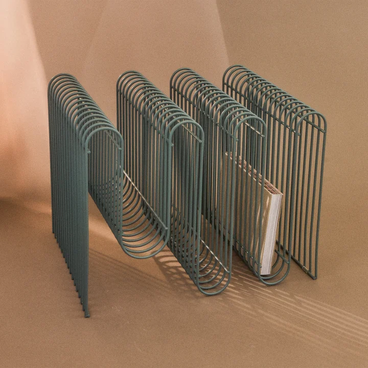 AYTM - Curva Tijdschriftenhouder, stoffig blauw