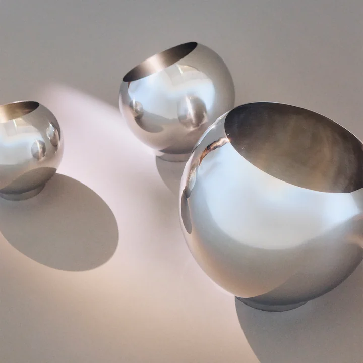 AYTM - Globe Bloempot, zilver