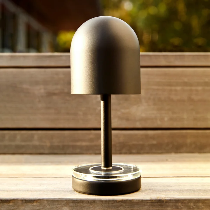 AYTM - Luceo draagbare oplaadbare LED-lamp, Ø 9,9 x H 24 cm, zwart