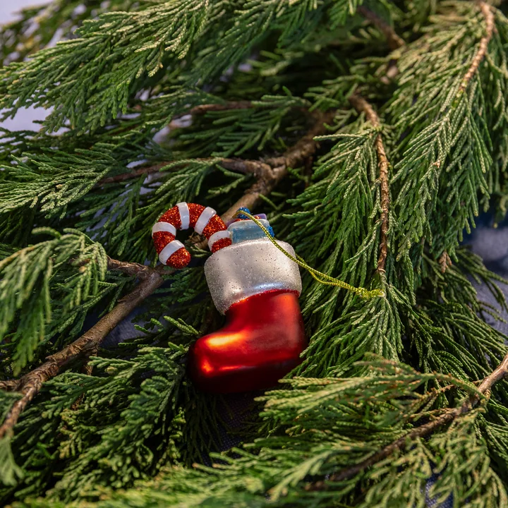 & klevering - Kerstkous, rood / veelkleurig