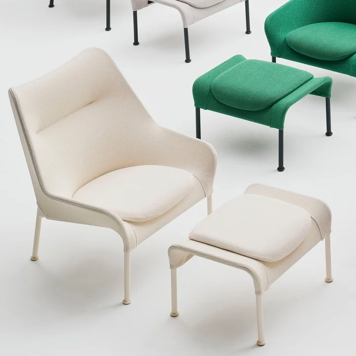 HAY - O2-loungestoel en voetenbank