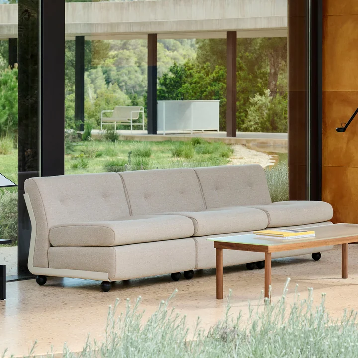 HAY - Amanta 3-zitsbank, crème beige / lichtgrijs ( HAY Story 102)