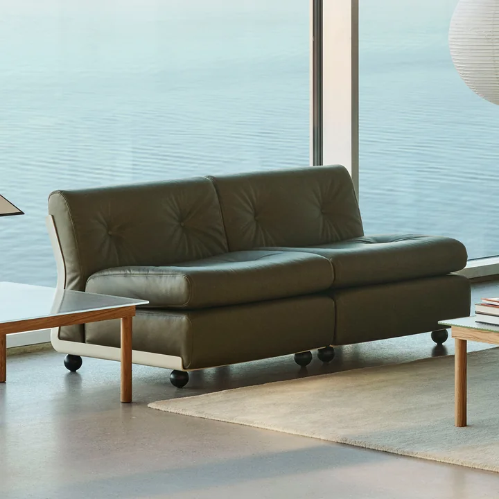 HAY - Amanta 2 zits bank, crème beige / bos (Sense)