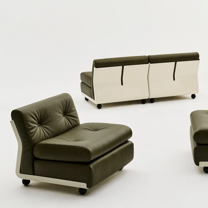 HAY - Amanta 2 zits bank, crème beige / bos (Sense)