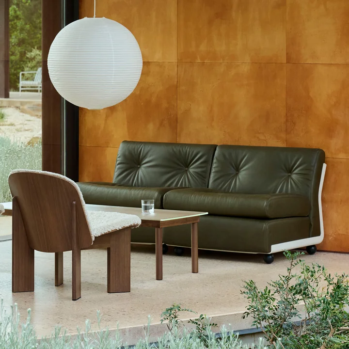 HAY - Amanta 2 zits bank, crème beige / bos (Sense)