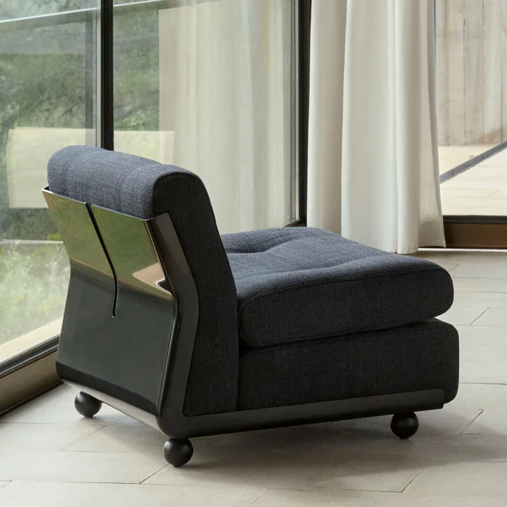 HAY - Amanta 1-zitsbank, antraciet / blauw-zwart ( HAY Maglia)