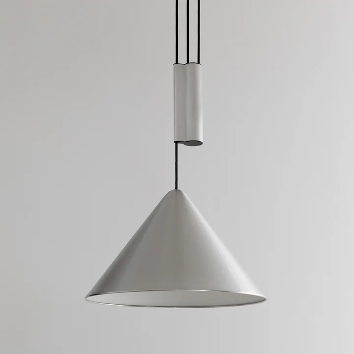 HAY - Compass Hanglamp, Ø 43 cm, in hoogte verstelbaar, geborsteld aluminium