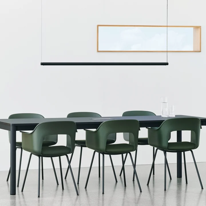 HAY - Layout 211 Fauteuil, zwart / flessengroen