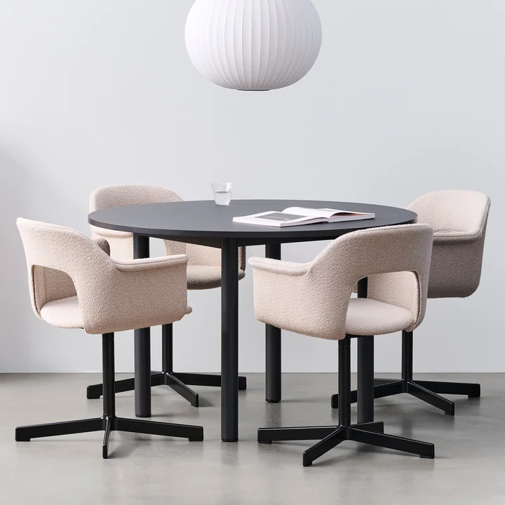 HAY - Annex Eettafel, donkergrijs / houtskool