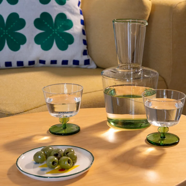 & klevering - Petal karaf 1,3 liter, groen