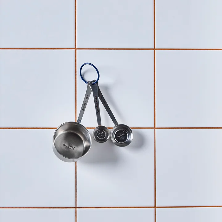 Nicolas Vahé - Maatlepel, zilver (set van 3)