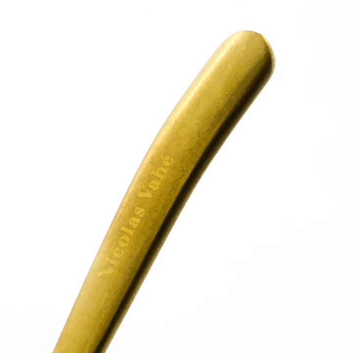 Nicolas Vahé - Lepel theelepel, antiek gouden afwerking (set van 4)