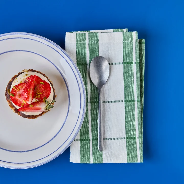 Nicolas Vahé - Lepel theelepel, antiek zilveren afwerking (set van 4)