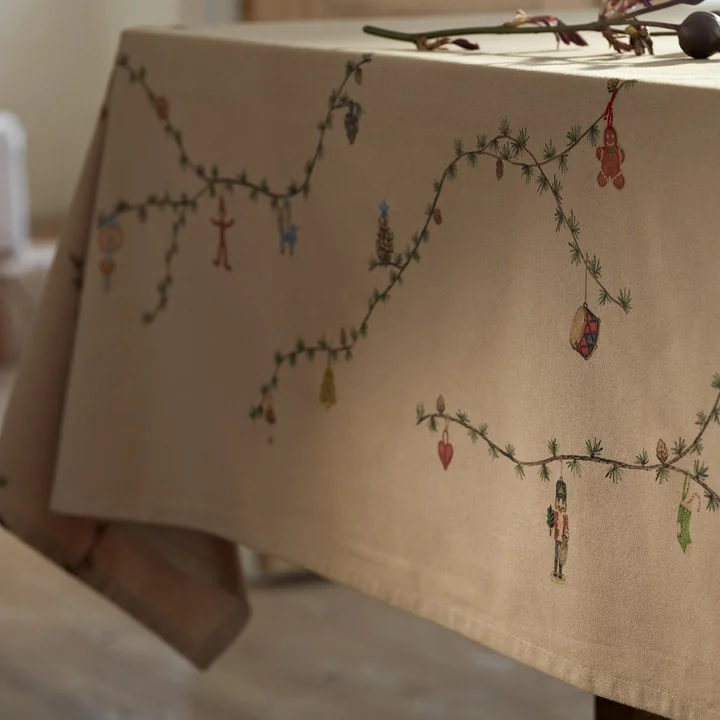 Kähler Ontwerp - Hammershøi kersttafelkleed, zand