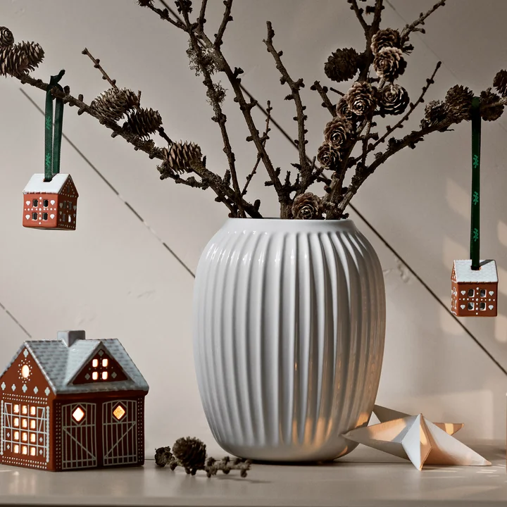 Kähler Design - Peperkoek kerstbal, bruin (set van 2)