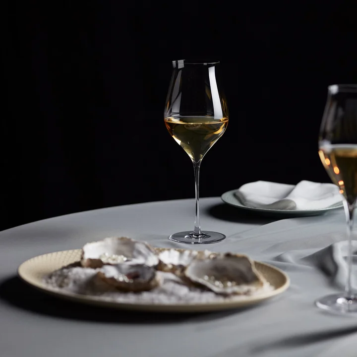 Lyngby Porcelæn - Rhombe Aarde Schotel ovaal, marmer