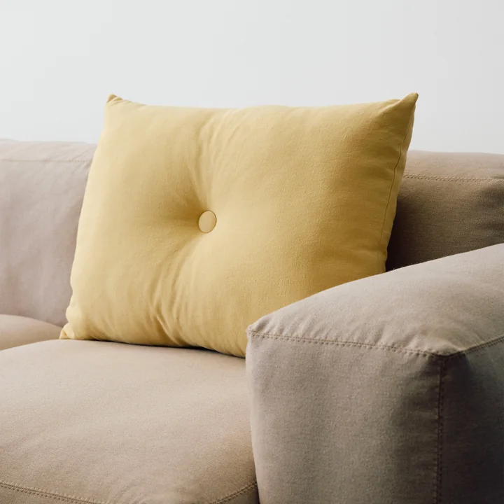 HAY - Dot Kussen Linen, 45 x 60 cm, soft yellow