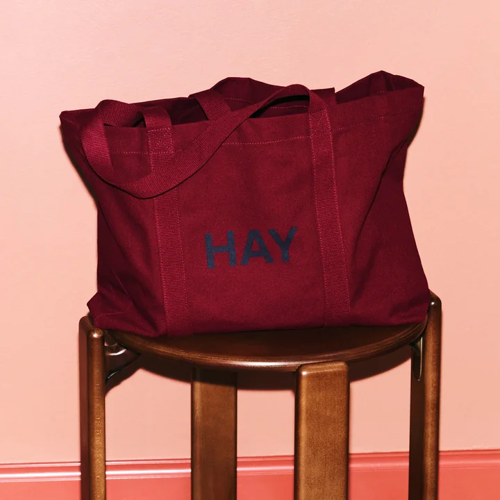 HAY - Shopper Bag, M, bordeaux