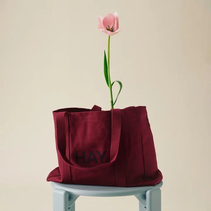 HAY - Shopper Bag, M, bordeaux