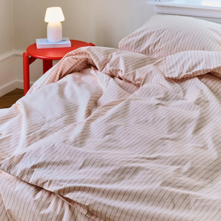 HAY - Fineline Dekbedovertrek, 200 x 135 cm, soft pink