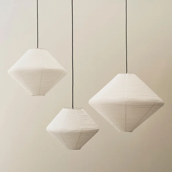 HAY - Paper Shade Diamond Lampenkap, klassiek wit