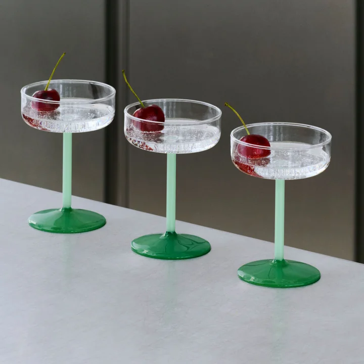 HAY - Tint Cocktailkom, helder / jade lichtgroen / jade donkergroen