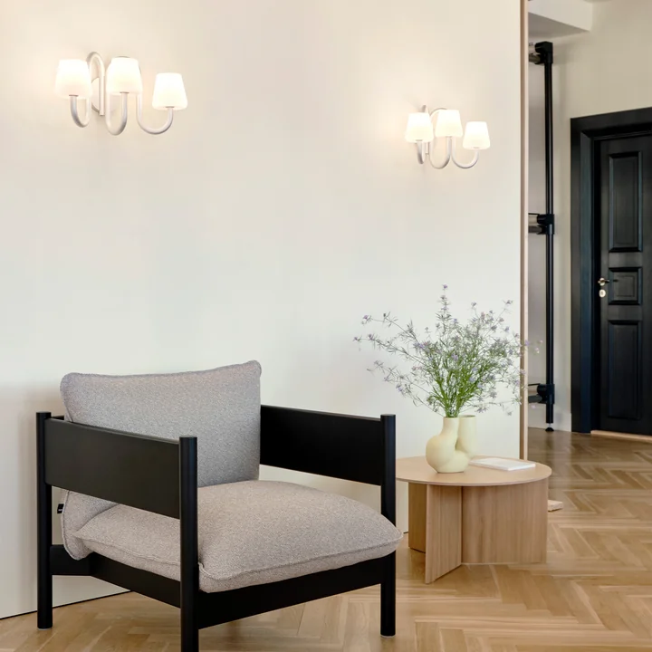 HAY - Apollo Schijnwerper, wit opaalglas