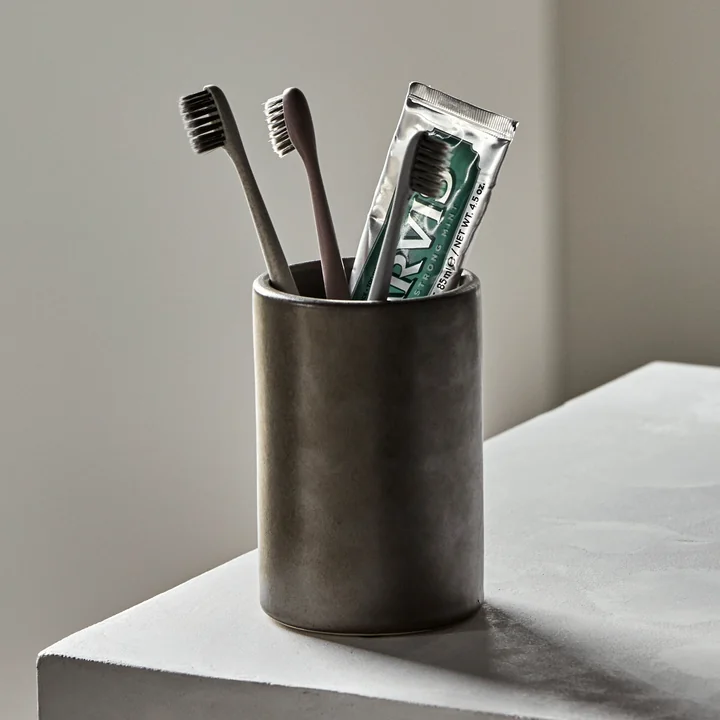 Meraki - Datura Opbergvak, Ø 8 x 12 cm, donkergrijs