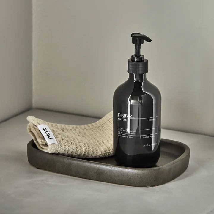 Meraki - Datura Dienblad, 2 4. 5 x 1 6. 5 cm, donkergrijs