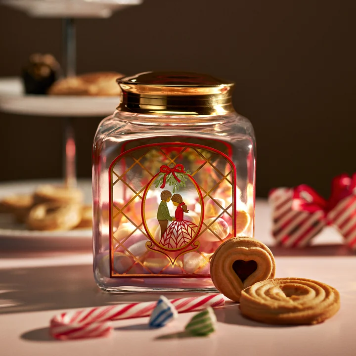 Holmegaard - Kerstbiscuitpot 2025, h 16 cm, veelkleurig