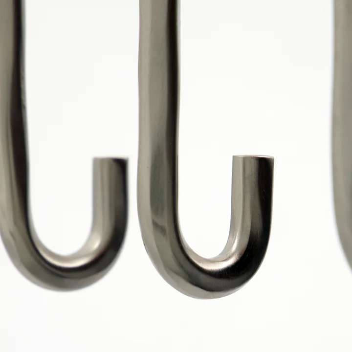 House Doctor - Welo Muurhaak, afwerking geborsteld zilver