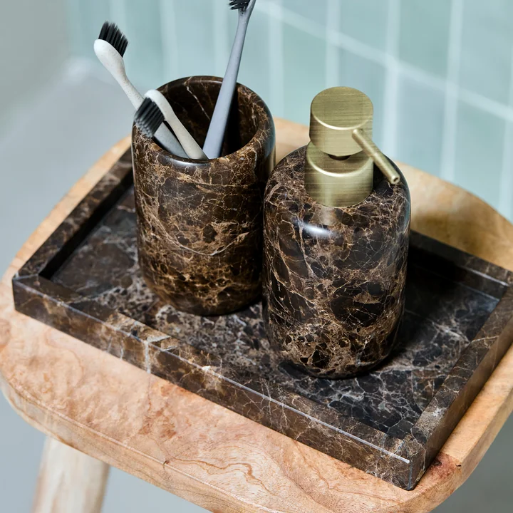 House Doctor - Able Dienblad, 24 x 14 cm, bruin