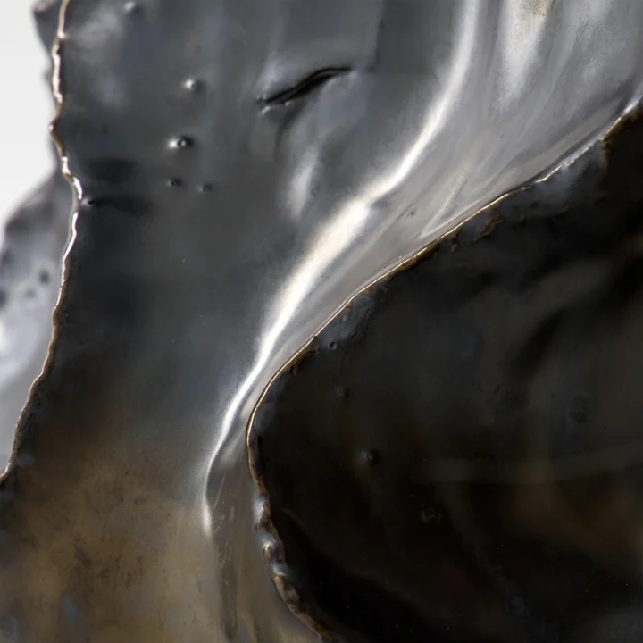 House Doctor - Waves Vaas, Ø 20. 5 x 25 cm, antiek metaal