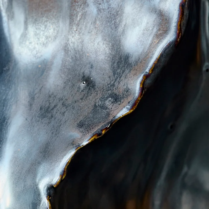 House Doctor - Waves Vaas, Ø 20. 5 x 25 cm, antiek metaal