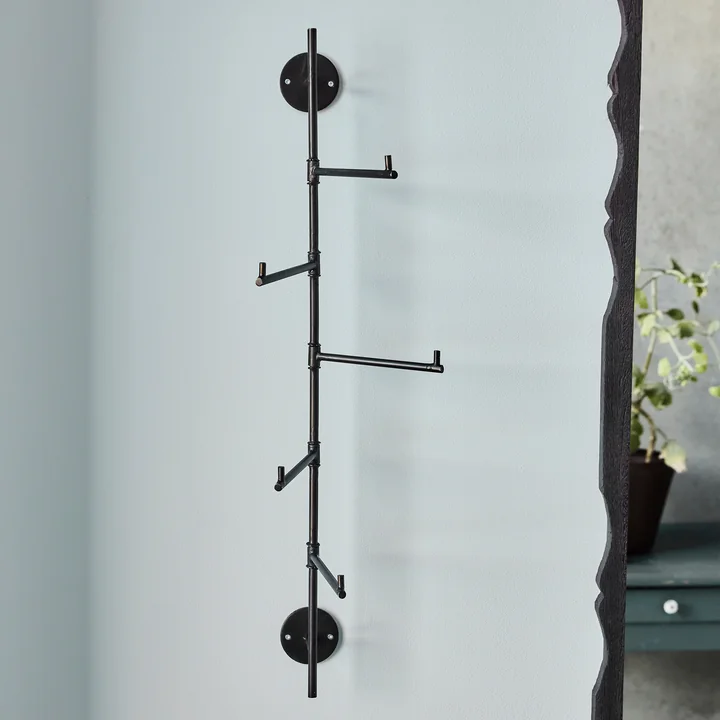 House Doctor - Flex Haakrail, H 70,5 cm, zwart