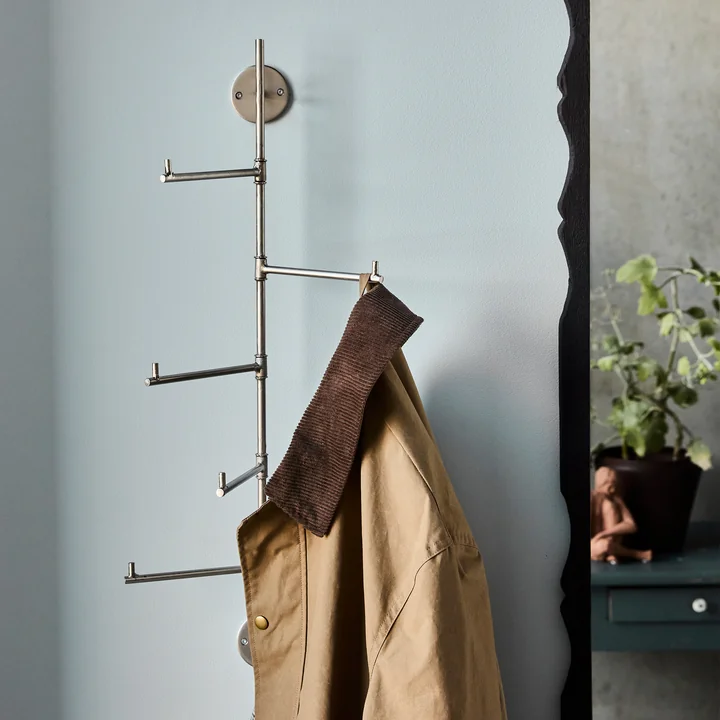 House Doctor - Flex Haakrail, H 70,5 cm, zilveren afwerking
