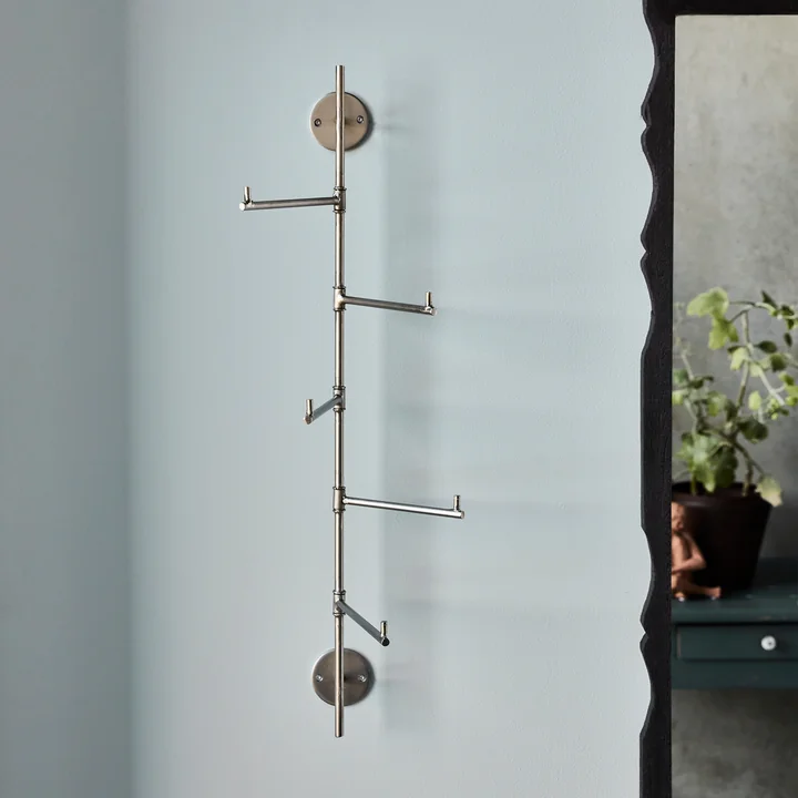 House Doctor - Flex Haakrail, H 70,5 cm, zilveren afwerking